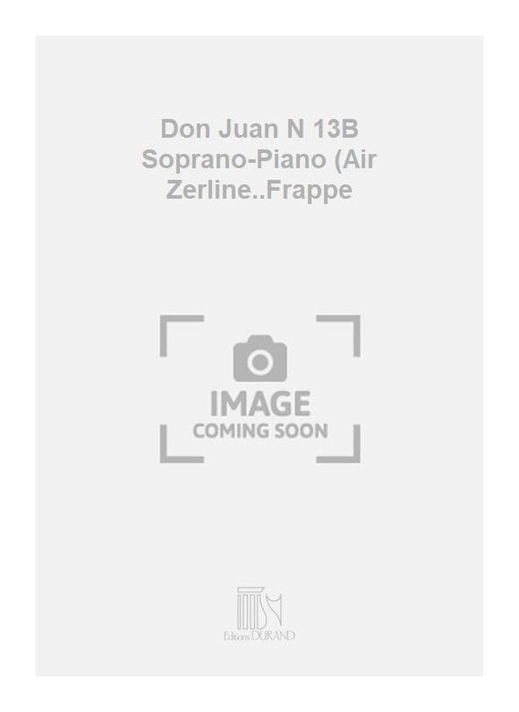 Don Juan N 13B Soprano-Piano (Air Zerline..Frappe